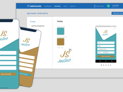 Screenshot of TalentCards