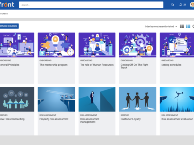 Screenshot of eFront