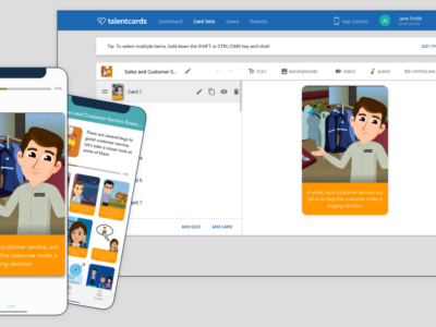 Screenshot of TalentCards