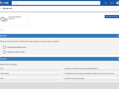 Screenshot of eFront