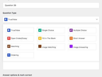 Screenshot of Tutor LMS