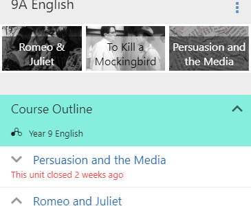 Screenshot of Schoolbox