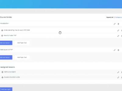 Screenshot of Tutor LMS