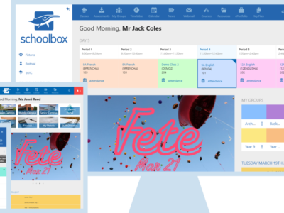 Screenshot of Schoolbox