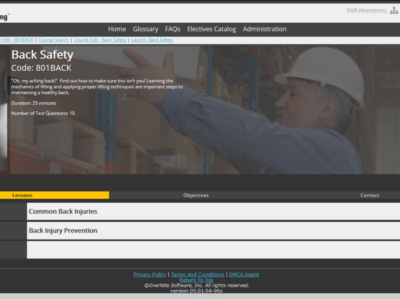 Screenshot of ExxTend Learning