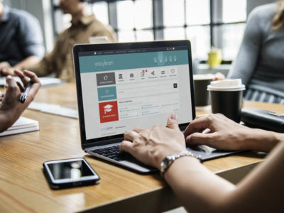 Screenshot of easylearn LMS