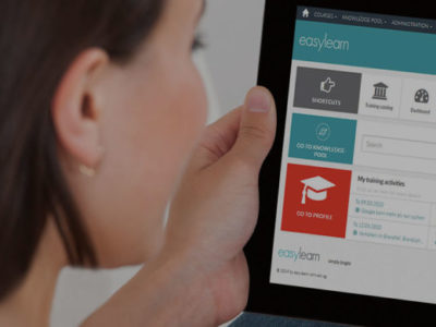 Screenshot of easylearn LMS