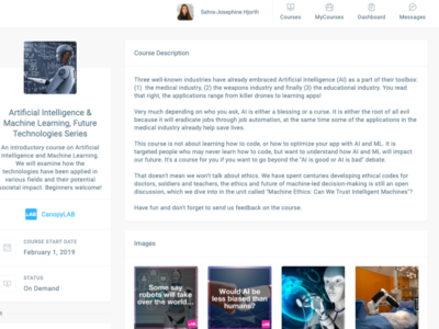 Screenshot of CanopyLAB