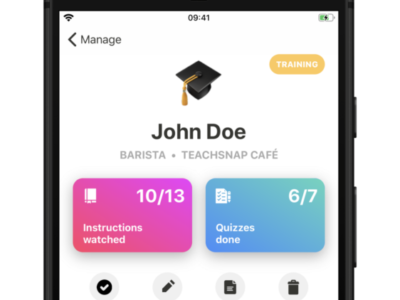 Screenshot of Teachsnap