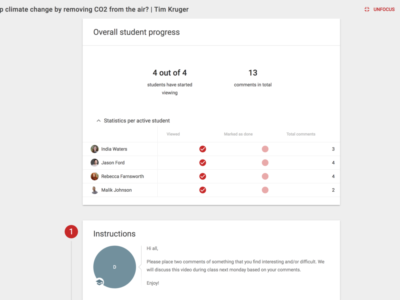 Screenshot of Interactive Video by FeedbackFruits