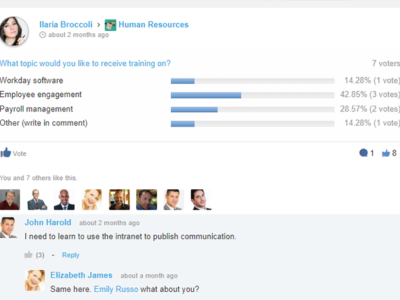 Screenshot of eXo Platform