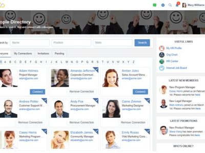 Screenshot of eXo Platform