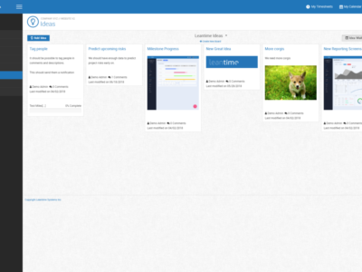 Screenshot of Leantime