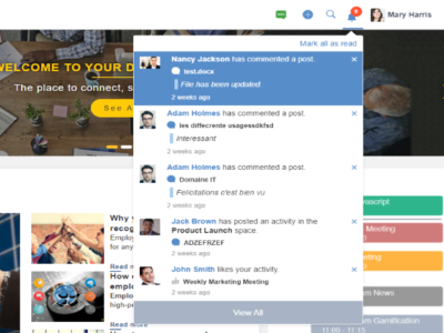 Screenshot of eXo Platform