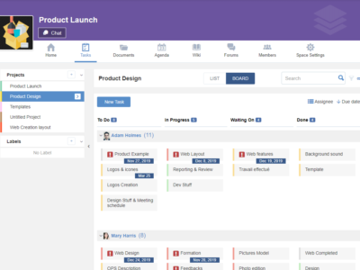 Screenshot of eXo Platform