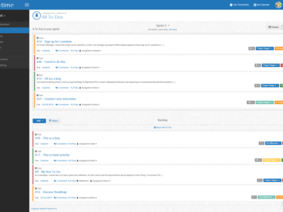 Screenshot of Leantime
