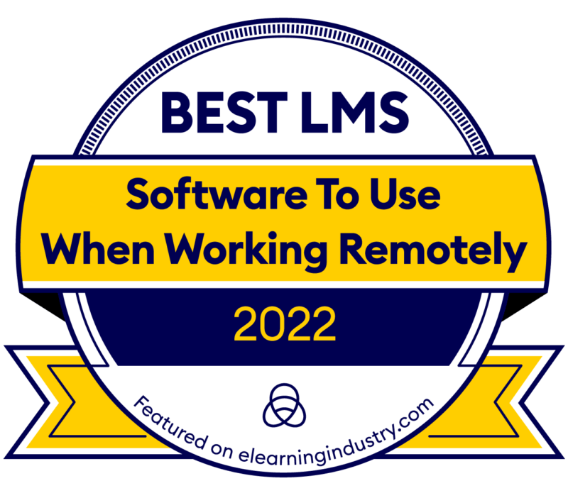 Best LMS Software To Use When Working Remotely Badge
