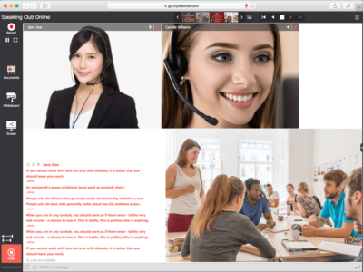 Screenshot of MyOwnConference