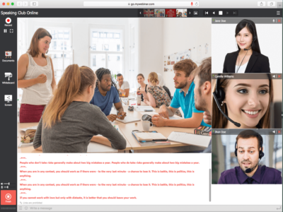 Screenshot of MyOwnConference