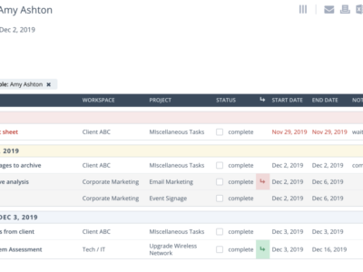 Screenshot of Workzone