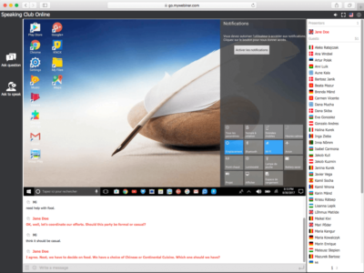 Screenshot of MyOwnConference