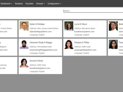 Screenshot of OpenEduCat