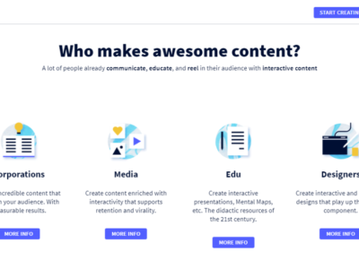 Screenshot of Genially