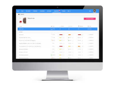 Screenshot of mCourser