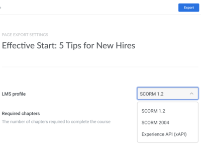 Screenshot of iSpring Cloud
