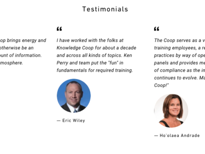 Screenshot of The Knowledge Coop