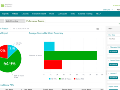 Screenshot of Regulatory University