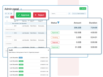 Screenshot of My Hours
