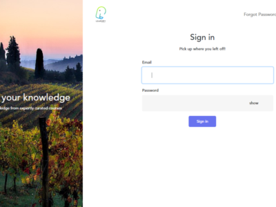 Screenshot of Learnry