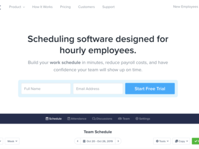 Screenshot of ZoomShift
