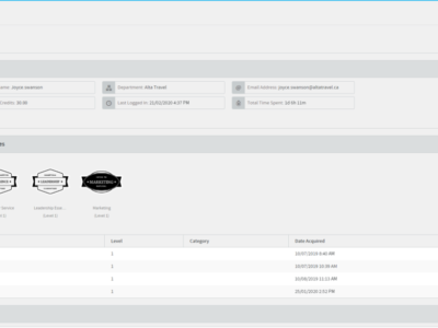 Screenshot of Absorb LMS