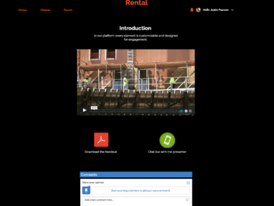 Screenshot of ETT Learn