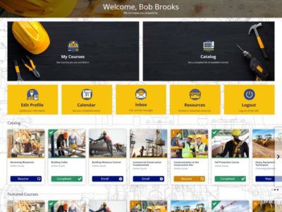 Screenshot of Absorb LMS