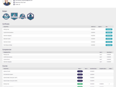 Screenshot of Absorb LMS