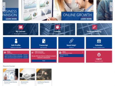 Screenshot of Absorb LMS