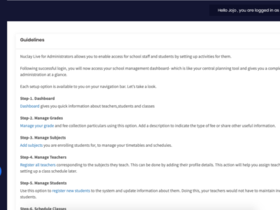 Screenshot of NuClass