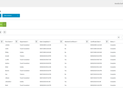 Screenshot of Absorb LMS
