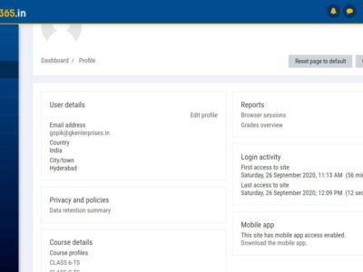 Screenshot of CNP LMS
