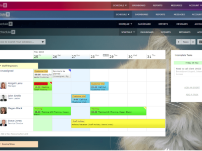 Screenshot of Schedule it