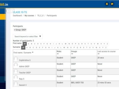 Screenshot of CNP LMS