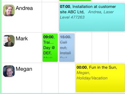 Screenshot of Schedule it