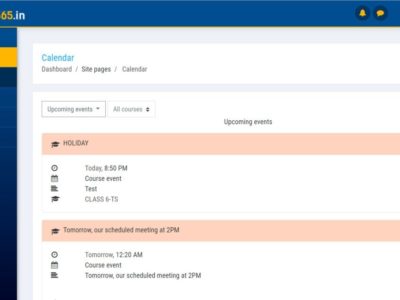 Screenshot of CNP LMS