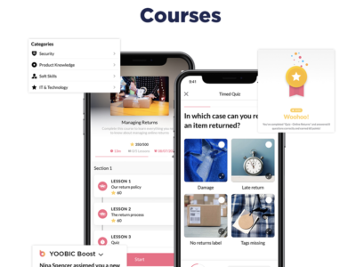 Screenshot of YOOBIC