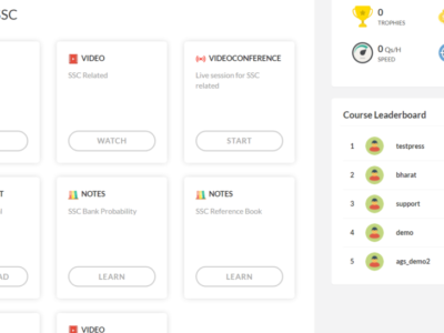 Screenshot of Testpress LMS