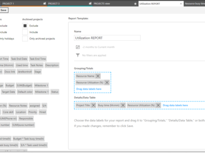 Screenshot of Ganttic