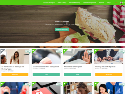 Screenshot of Traineasy LMS-X